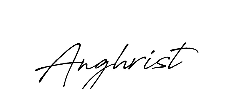 Also You can easily find your signature by using the search form. We will create Anghrist name handwritten signature images for you free of cost using Antro_Vectra_Bolder sign style. Anghrist signature style 7 images and pictures png