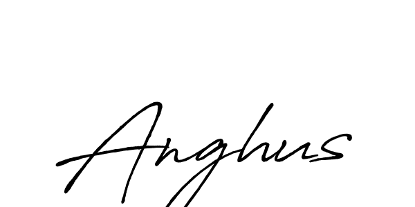 Create a beautiful signature design for name Anghus. With this signature (Antro_Vectra_Bolder) fonts, you can make a handwritten signature for free. Anghus signature style 7 images and pictures png