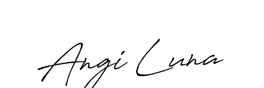 How to make Angi Luna signature? Antro_Vectra_Bolder is a professional autograph style. Create handwritten signature for Angi Luna name. Angi Luna signature style 7 images and pictures png