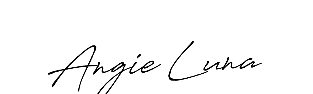 Design your own signature with our free online signature maker. With this signature software, you can create a handwritten (Antro_Vectra_Bolder) signature for name Angie Luna. Angie Luna signature style 7 images and pictures png