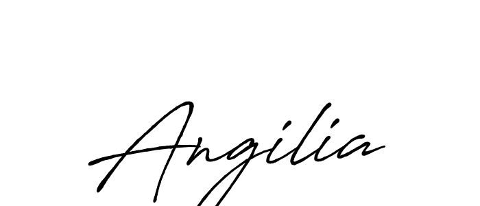 Design your own signature with our free online signature maker. With this signature software, you can create a handwritten (Antro_Vectra_Bolder) signature for name Angilia. Angilia signature style 7 images and pictures png