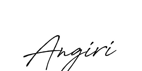 Make a beautiful signature design for name Angiri. With this signature (Antro_Vectra_Bolder) style, you can create a handwritten signature for free. Angiri signature style 7 images and pictures png