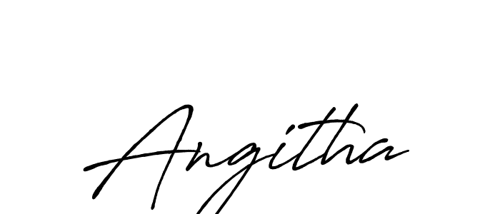 How to make Angitha name signature. Use Antro_Vectra_Bolder style for creating short signs online. This is the latest handwritten sign. Angitha signature style 7 images and pictures png