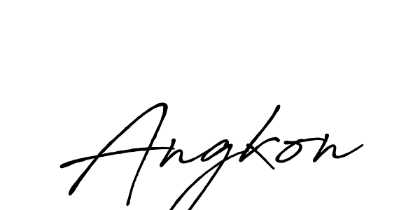 Antro_Vectra_Bolder is a professional signature style that is perfect for those who want to add a touch of class to their signature. It is also a great choice for those who want to make their signature more unique. Get Angkon name to fancy signature for free. Angkon signature style 7 images and pictures png