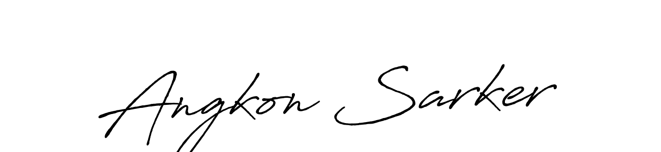 Antro_Vectra_Bolder is a professional signature style that is perfect for those who want to add a touch of class to their signature. It is also a great choice for those who want to make their signature more unique. Get Angkon Sarker name to fancy signature for free. Angkon Sarker signature style 7 images and pictures png