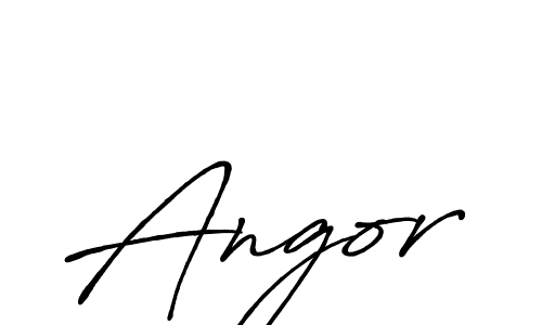 Design your own signature with our free online signature maker. With this signature software, you can create a handwritten (Antro_Vectra_Bolder) signature for name Angor. Angor signature style 7 images and pictures png