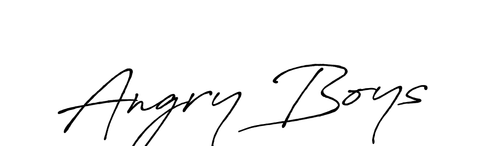 Create a beautiful signature design for name Angry Boys. With this signature (Antro_Vectra_Bolder) fonts, you can make a handwritten signature for free. Angry Boys signature style 7 images and pictures png