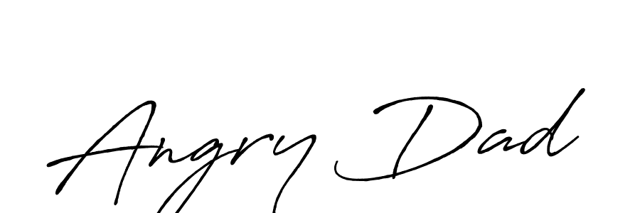 How to make Angry Dad signature? Antro_Vectra_Bolder is a professional autograph style. Create handwritten signature for Angry Dad name. Angry Dad signature style 7 images and pictures png