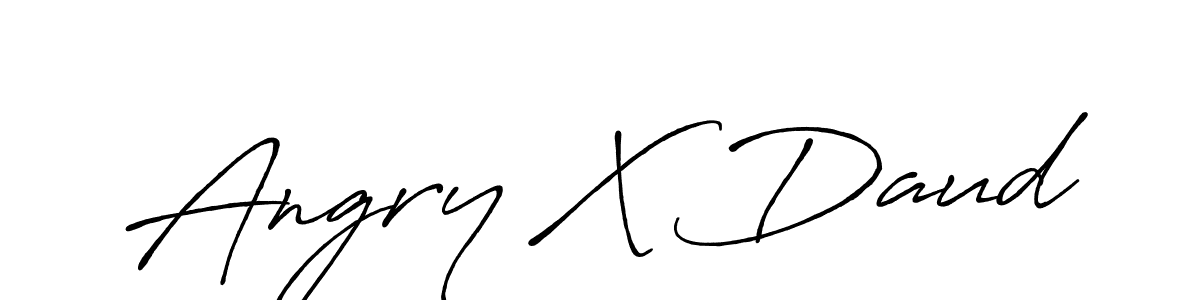 Design your own signature with our free online signature maker. With this signature software, you can create a handwritten (Antro_Vectra_Bolder) signature for name Angry X Daud. Angry X Daud signature style 7 images and pictures png