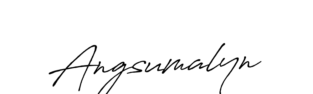 How to Draw Angsumalyn signature style? Antro_Vectra_Bolder is a latest design signature styles for name Angsumalyn. Angsumalyn signature style 7 images and pictures png