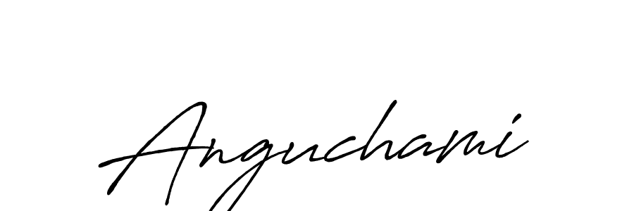 Create a beautiful signature design for name Anguchami. With this signature (Antro_Vectra_Bolder) fonts, you can make a handwritten signature for free. Anguchami signature style 7 images and pictures png