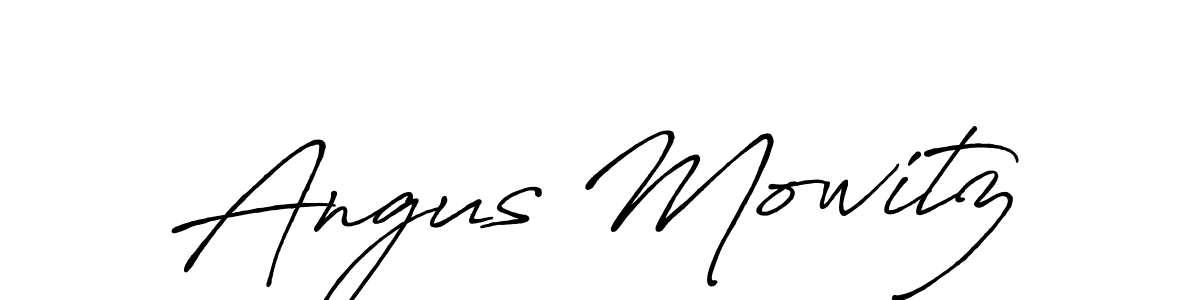 Also we have Angus Mowitz name is the best signature style. Create professional handwritten signature collection using Antro_Vectra_Bolder autograph style. Angus Mowitz signature style 7 images and pictures png