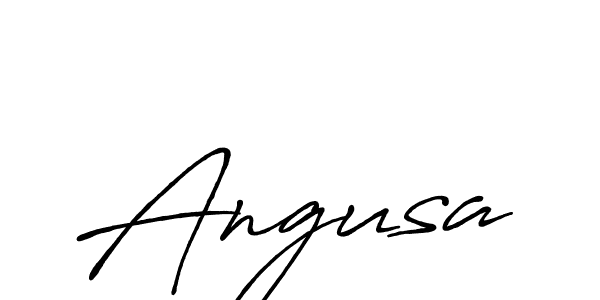 How to make Angusa name signature. Use Antro_Vectra_Bolder style for creating short signs online. This is the latest handwritten sign. Angusa signature style 7 images and pictures png