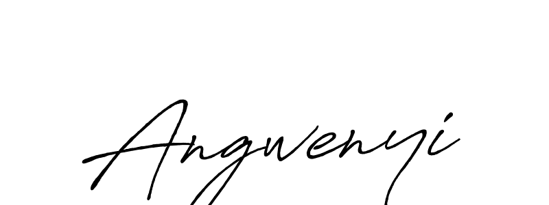 Also we have Angwenyi name is the best signature style. Create professional handwritten signature collection using Antro_Vectra_Bolder autograph style. Angwenyi signature style 7 images and pictures png
