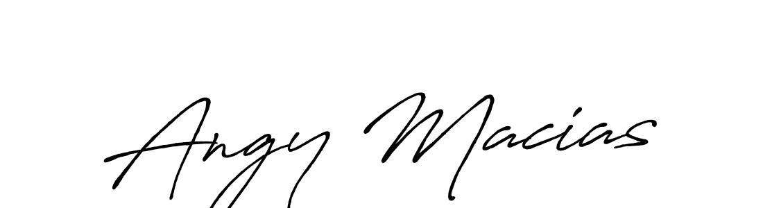 Use a signature maker to create a handwritten signature online. With this signature software, you can design (Antro_Vectra_Bolder) your own signature for name Angy Macias. Angy Macias signature style 7 images and pictures png