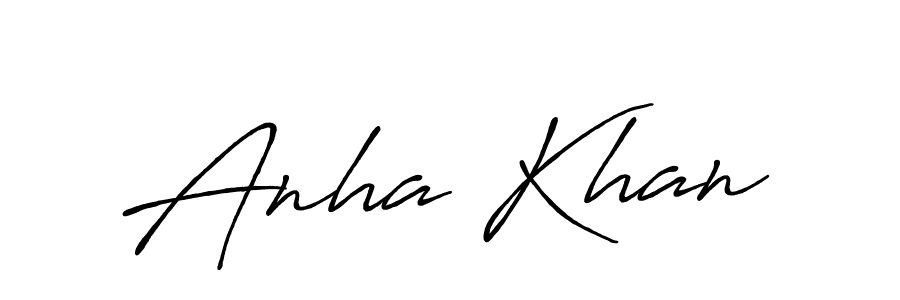 Antro_Vectra_Bolder is a professional signature style that is perfect for those who want to add a touch of class to their signature. It is also a great choice for those who want to make their signature more unique. Get Anha Khan name to fancy signature for free. Anha Khan signature style 7 images and pictures png