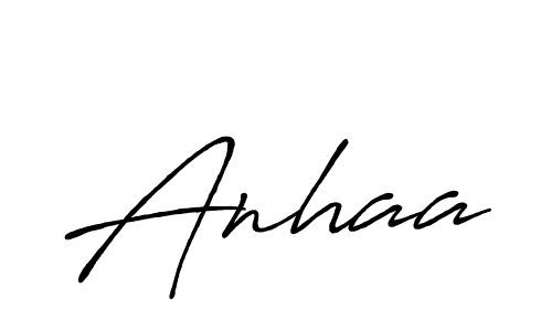 How to make Anhaa signature? Antro_Vectra_Bolder is a professional autograph style. Create handwritten signature for Anhaa name. Anhaa signature style 7 images and pictures png