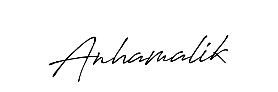 How to Draw Anhamalik signature style? Antro_Vectra_Bolder is a latest design signature styles for name Anhamalik. Anhamalik signature style 7 images and pictures png