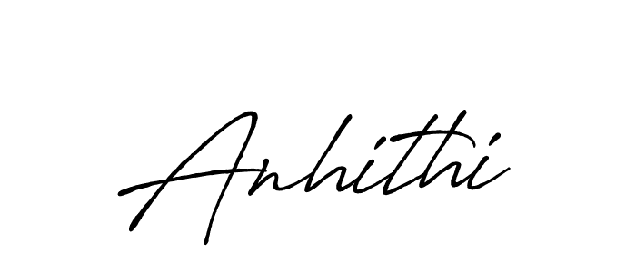 Use a signature maker to create a handwritten signature online. With this signature software, you can design (Antro_Vectra_Bolder) your own signature for name Anhithi. Anhithi signature style 7 images and pictures png