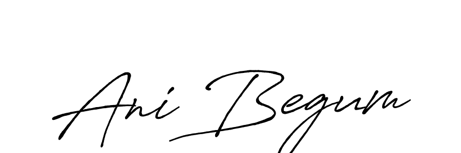 Ani Begum stylish signature style. Best Handwritten Sign (Antro_Vectra_Bolder) for my name. Handwritten Signature Collection Ideas for my name Ani Begum. Ani Begum signature style 7 images and pictures png