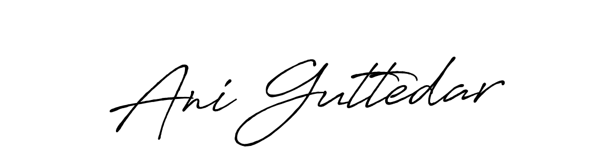 Create a beautiful signature design for name Ani Guttedar. With this signature (Antro_Vectra_Bolder) fonts, you can make a handwritten signature for free. Ani Guttedar signature style 7 images and pictures png