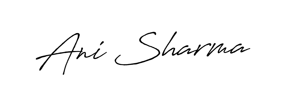 Antro_Vectra_Bolder is a professional signature style that is perfect for those who want to add a touch of class to their signature. It is also a great choice for those who want to make their signature more unique. Get Ani Sharma name to fancy signature for free. Ani Sharma signature style 7 images and pictures png