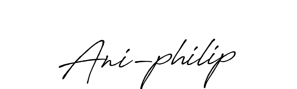 How to make Ani-philip name signature. Use Antro_Vectra_Bolder style for creating short signs online. This is the latest handwritten sign. Ani-philip signature style 7 images and pictures png