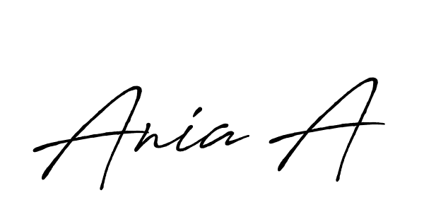 Also we have Ania A name is the best signature style. Create professional handwritten signature collection using Antro_Vectra_Bolder autograph style. Ania A signature style 7 images and pictures png