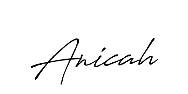 Also we have Anicah name is the best signature style. Create professional handwritten signature collection using Antro_Vectra_Bolder autograph style. Anicah signature style 7 images and pictures png