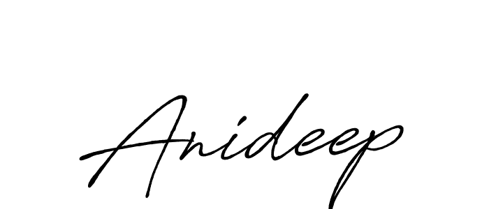 Also we have Anideep name is the best signature style. Create professional handwritten signature collection using Antro_Vectra_Bolder autograph style. Anideep signature style 7 images and pictures png