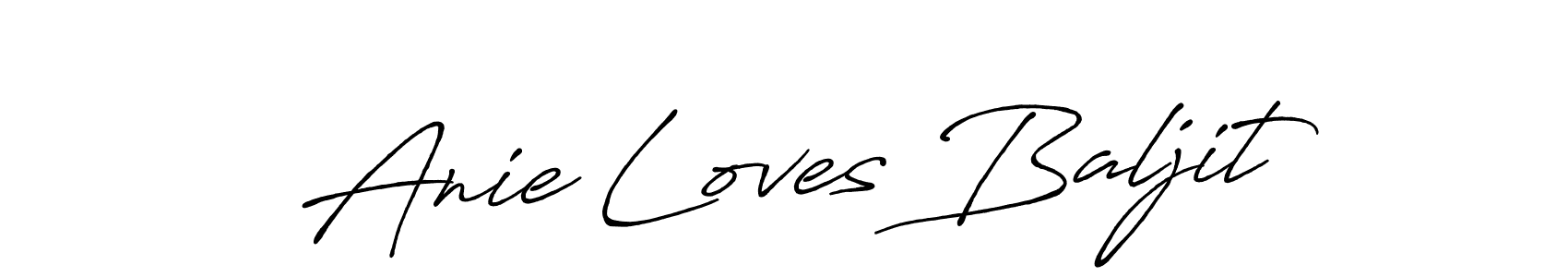 How to make Anie Loves Baljit signature? Antro_Vectra_Bolder is a professional autograph style. Create handwritten signature for Anie Loves Baljit name. Anie Loves Baljit signature style 7 images and pictures png