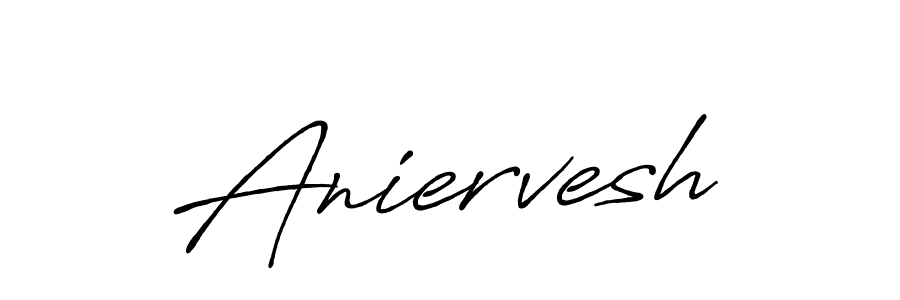 Create a beautiful signature design for name Aniervesh. With this signature (Antro_Vectra_Bolder) fonts, you can make a handwritten signature for free. Aniervesh signature style 7 images and pictures png