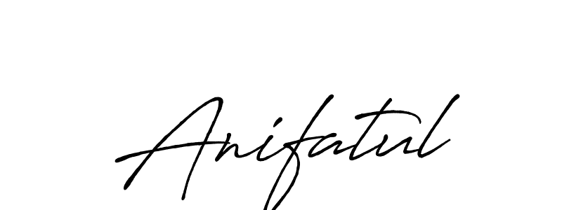 Also we have Anifatul name is the best signature style. Create professional handwritten signature collection using Antro_Vectra_Bolder autograph style. Anifatul signature style 7 images and pictures png