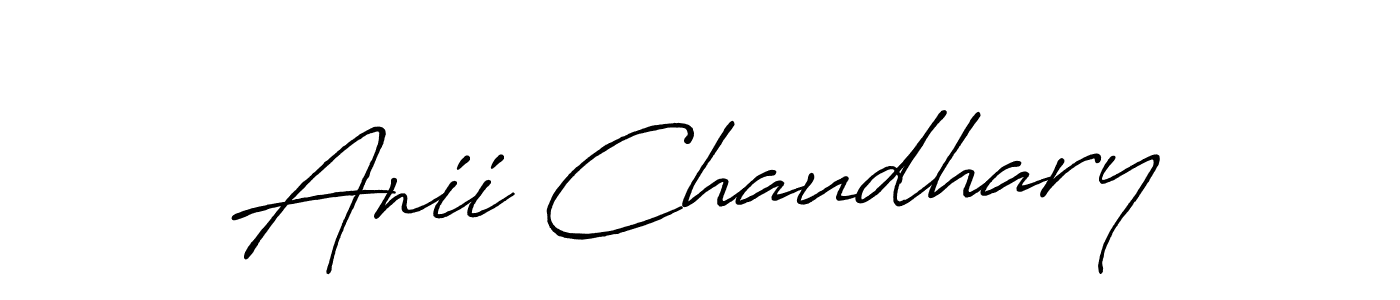 How to make Anii Chaudhary signature? Antro_Vectra_Bolder is a professional autograph style. Create handwritten signature for Anii Chaudhary name. Anii Chaudhary signature style 7 images and pictures png