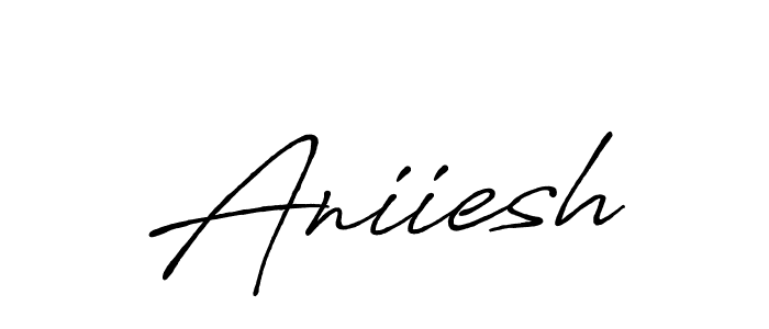 Create a beautiful signature design for name Aniiesh. With this signature (Antro_Vectra_Bolder) fonts, you can make a handwritten signature for free. Aniiesh signature style 7 images and pictures png