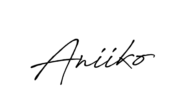 Antro_Vectra_Bolder is a professional signature style that is perfect for those who want to add a touch of class to their signature. It is also a great choice for those who want to make their signature more unique. Get Aniiko name to fancy signature for free. Aniiko signature style 7 images and pictures png