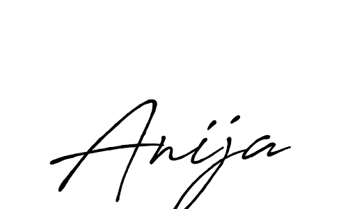 You should practise on your own different ways (Antro_Vectra_Bolder) to write your name (Anija) in signature. don't let someone else do it for you. Anija signature style 7 images and pictures png