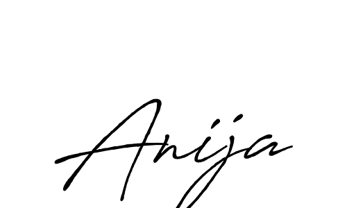 Create a beautiful signature design for name Anija. With this signature (Antro_Vectra_Bolder) fonts, you can make a handwritten signature for free. Anija signature style 7 images and pictures png