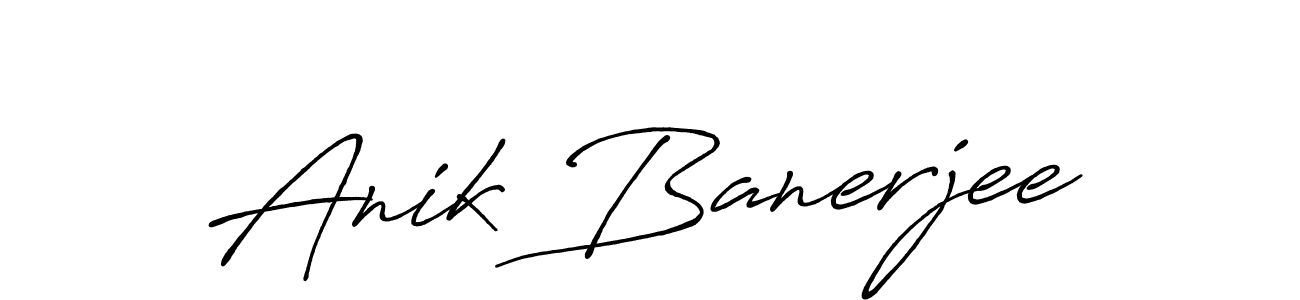 How to make Anik Banerjee signature? Antro_Vectra_Bolder is a professional autograph style. Create handwritten signature for Anik Banerjee name. Anik Banerjee signature style 7 images and pictures png