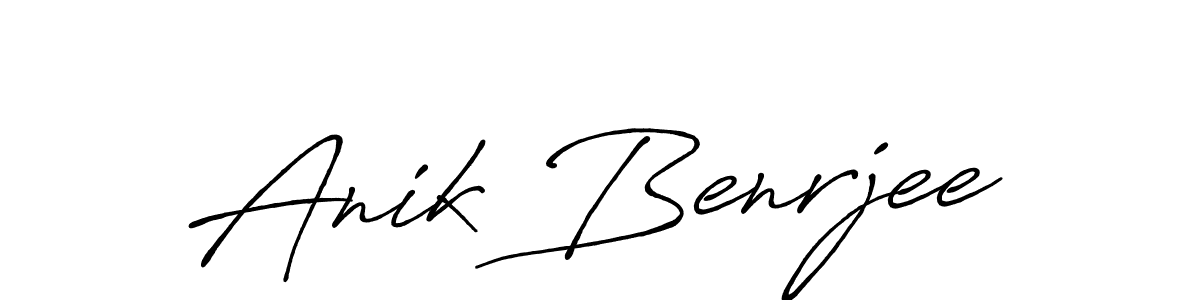 It looks lik you need a new signature style for name Anik Benrjee. Design unique handwritten (Antro_Vectra_Bolder) signature with our free signature maker in just a few clicks. Anik Benrjee signature style 7 images and pictures png