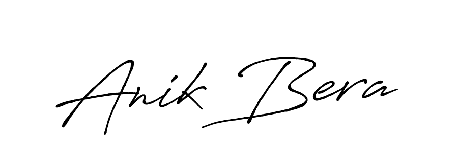 Antro_Vectra_Bolder is a professional signature style that is perfect for those who want to add a touch of class to their signature. It is also a great choice for those who want to make their signature more unique. Get Anik Bera name to fancy signature for free. Anik Bera signature style 7 images and pictures png