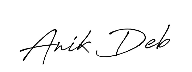 The best way (Antro_Vectra_Bolder) to make a short signature is to pick only two or three words in your name. The name Anik Deb include a total of six letters. For converting this name. Anik Deb signature style 7 images and pictures png