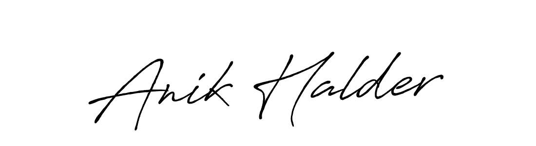 How to make Anik Halder signature? Antro_Vectra_Bolder is a professional autograph style. Create handwritten signature for Anik Halder name. Anik Halder signature style 7 images and pictures png