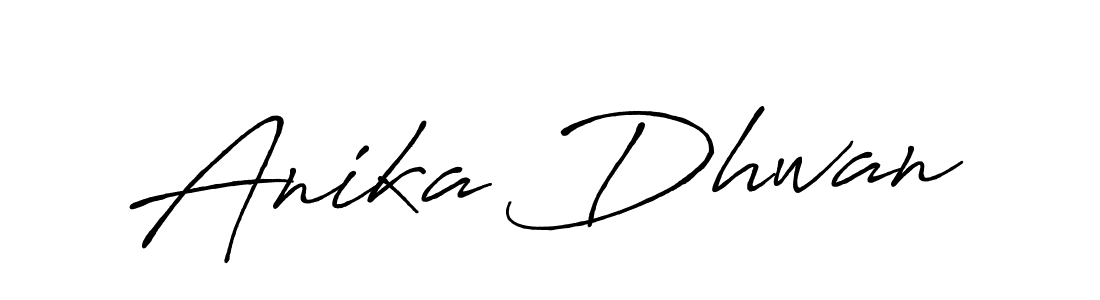 Similarly Antro_Vectra_Bolder is the best handwritten signature design. Signature creator online .You can use it as an online autograph creator for name Anika Dhwan. Anika Dhwan signature style 7 images and pictures png