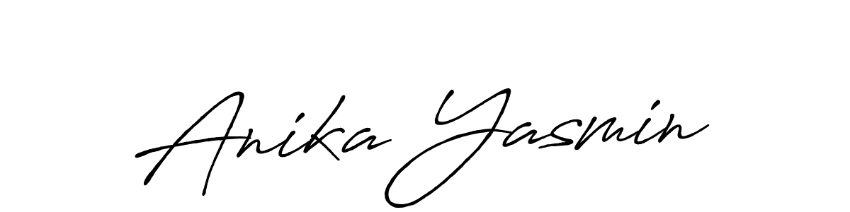 Make a beautiful signature design for name Anika Yasmin. Use this online signature maker to create a handwritten signature for free. Anika Yasmin signature style 7 images and pictures png