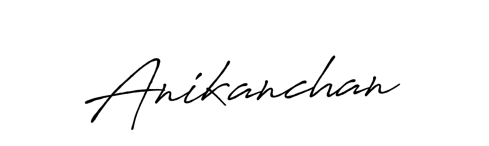 How to make Anikanchan name signature. Use Antro_Vectra_Bolder style for creating short signs online. This is the latest handwritten sign. Anikanchan signature style 7 images and pictures png