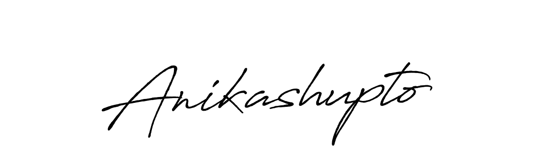 Use a signature maker to create a handwritten signature online. With this signature software, you can design (Antro_Vectra_Bolder) your own signature for name Anikashupto. Anikashupto signature style 7 images and pictures png