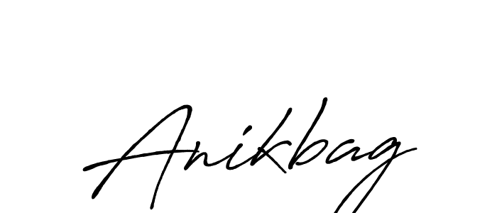 How to make Anikbag name signature. Use Antro_Vectra_Bolder style for creating short signs online. This is the latest handwritten sign. Anikbag signature style 7 images and pictures png