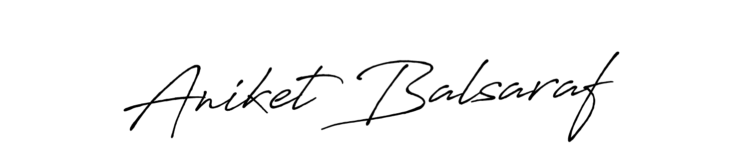 How to make Aniket Balsaraf signature? Antro_Vectra_Bolder is a professional autograph style. Create handwritten signature for Aniket Balsaraf name. Aniket Balsaraf signature style 7 images and pictures png