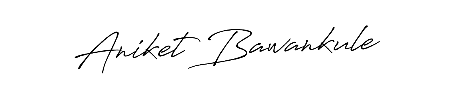 Create a beautiful signature design for name Aniket Bawankule. With this signature (Antro_Vectra_Bolder) fonts, you can make a handwritten signature for free. Aniket Bawankule signature style 7 images and pictures png